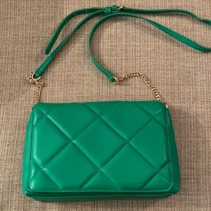 a new day Green Quilted Crossbody Bag
